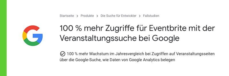 Fallstudie Eventbrite: plus 100 Prozent Zugriffe